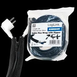 Organizer kabli LogiLink KAB0049 elastyczny, z suwakiem | PartsPC.pl