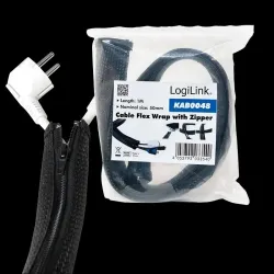 Organizer kabli LogiLink KAB0048 elastyczny, z suwakiem | PartsPC.pl