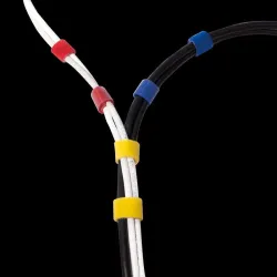 Organizer kabli LogiLink KAB0052 taśma 4m, rolka czerwona