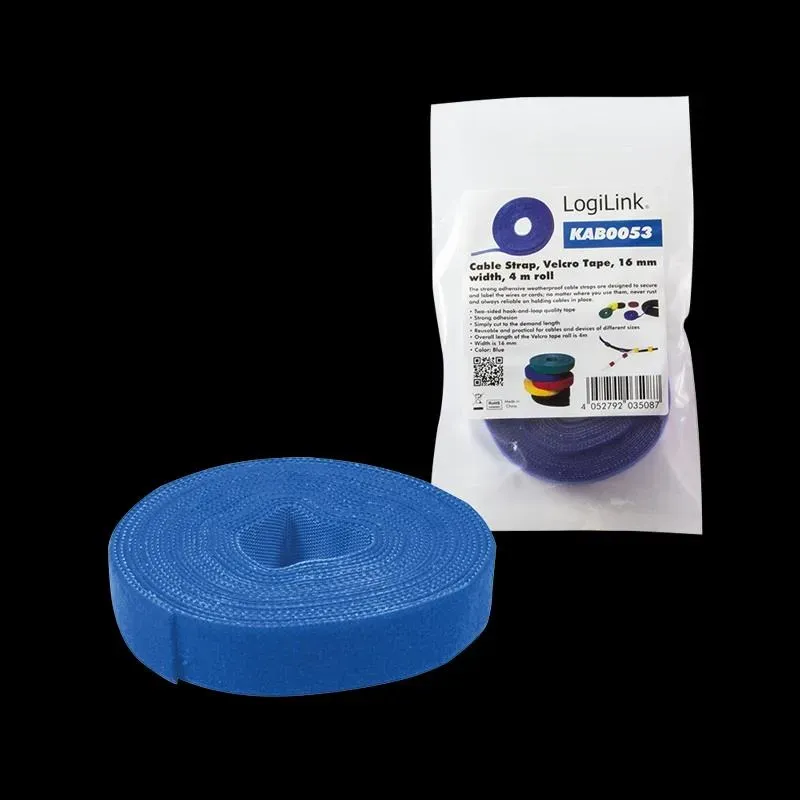 Organizer kabli LogiLink KAB0053 taśma 4m, rolka | PartsPC.pl