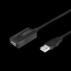 Kabel USB LogiLink UA0143 USB 2.0, aktywny wzmacniacz, | PartsPC.pl