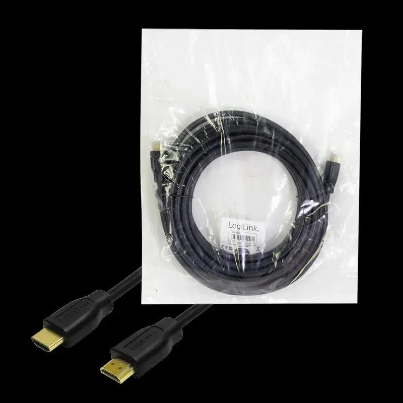 Kabel HDMI LogiLink CH0054 v1.4 GOLD, 15 m | PartsPC.pl