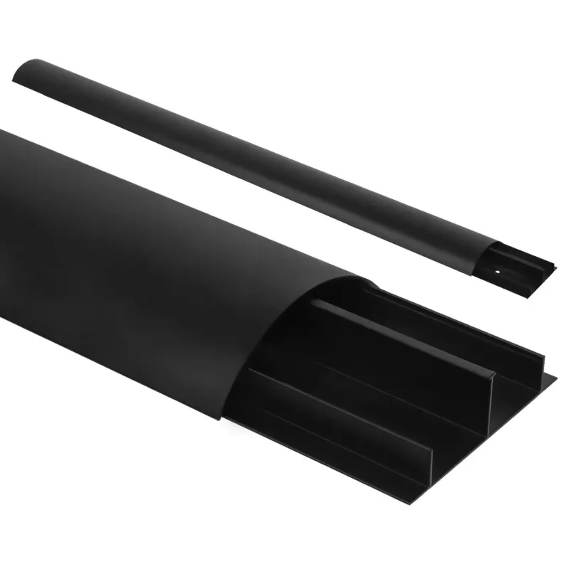 Listwa maskująca do kabli Maclean MC-814 B, 62x20x750mm, aluminiowa, czarna