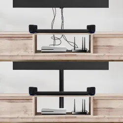 Listwa maskująca do kabli Maclean MC-814 B, 62x20x750mm, aluminiowa, czarna