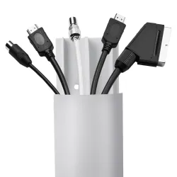 Listwa maskująca do kabli Maclean MC-814 S, 62x20x750mm, aluminiowa,