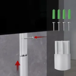 Listwa maskująca do kabli Maclean MC-814 S, 62x20x750mm, aluminiowa,