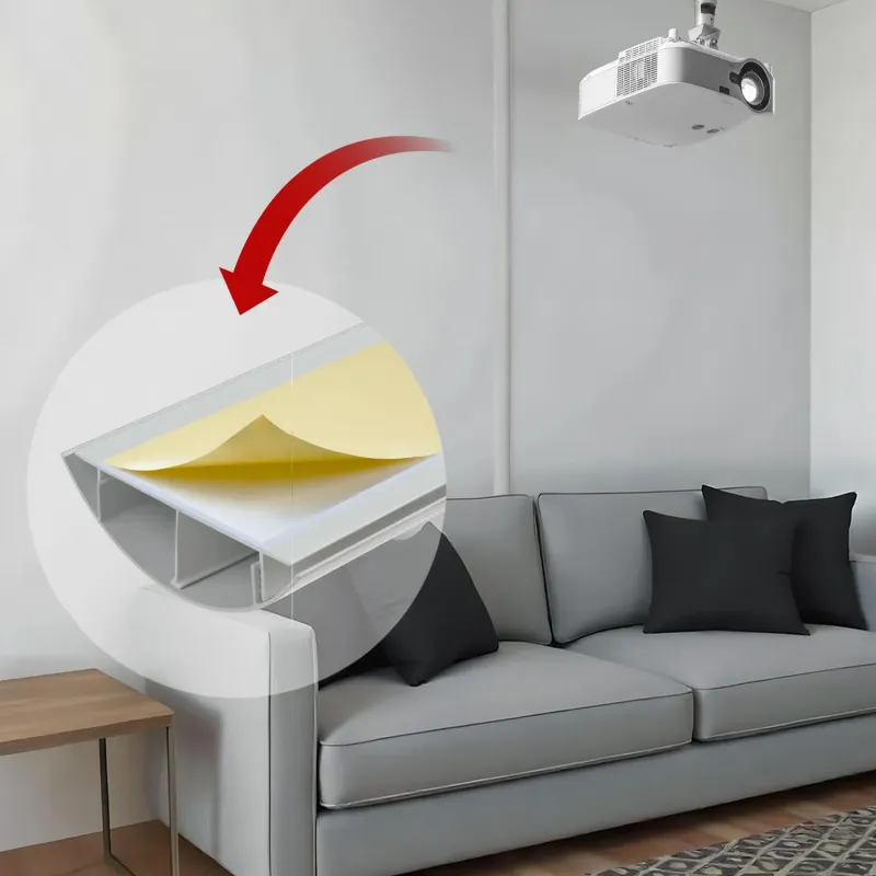 Listwa maskująca do kabli Maclean MC-814 S, 62x20x750mm, aluminiowa,