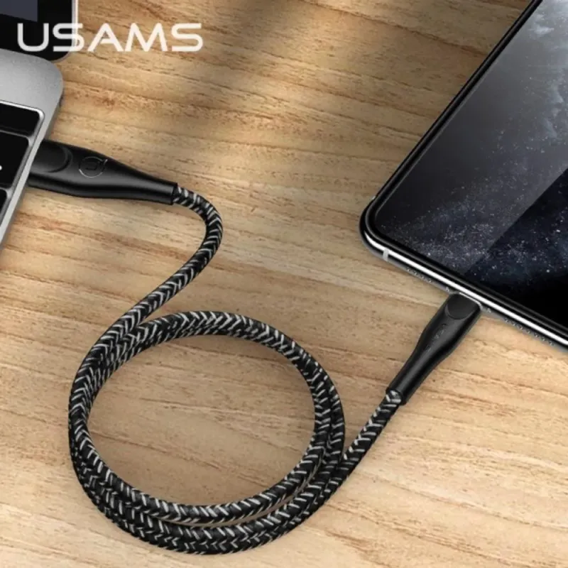 Kabel USB Usams U41 Lightning 1m czarny | PartsPC.pl