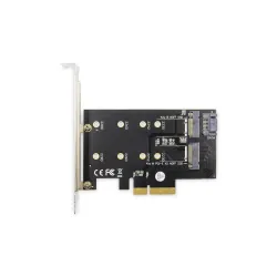 Karta rozszerzeń (Kontroler) DIGITUS M.2 NGFF/NVMe SSD PCIe 3.0 SATA 80,