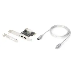 Kontroler Firewire (400) DIGITUS PCI Express, 3xZew. | PartsPC.pl