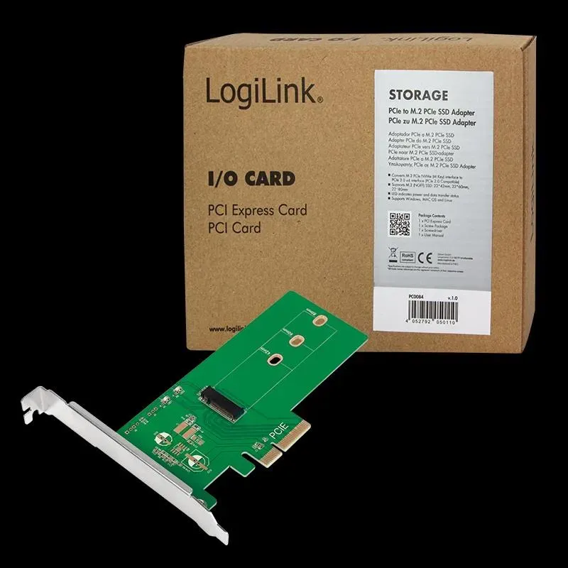 Adapter LogiLink PC0084 PCIe do M.2 PCIe SSD