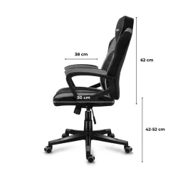 Fotel gamingowy Huzaro Force 2.5 szary MESH
