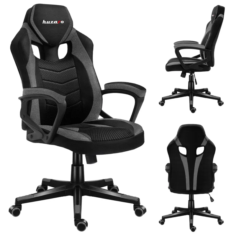 Fotel gamingowy Huzaro Force 2.5 szary MESH