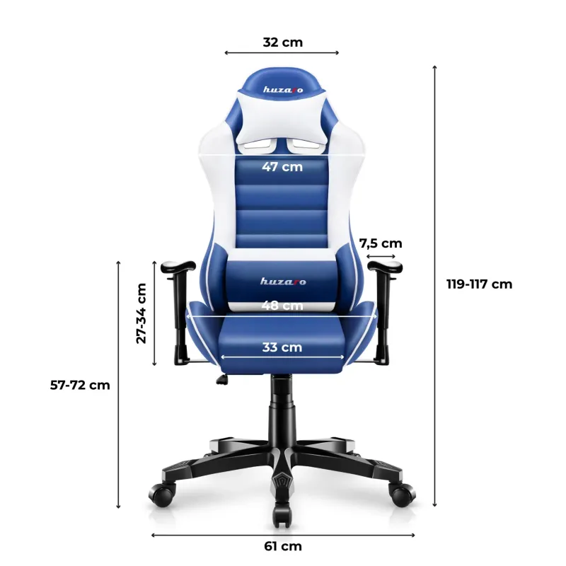Fotel gamingowy dla dziecka Huzaro Ranger 6.0 Blue