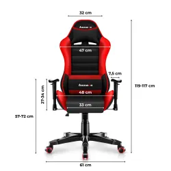 Fotel gamingowy dla dziecka Huzaro Ranger 6.0 Red Mesh