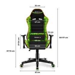 Fotel gamingowy dla dziecka Huzaro Ranger 6.0 Pixel Mesh