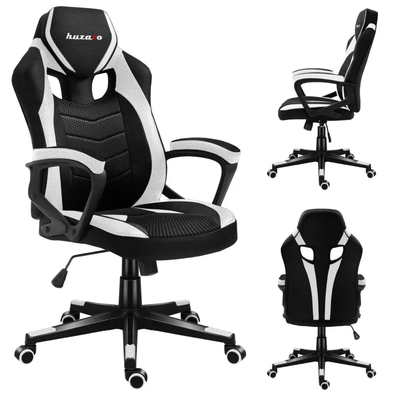 Fotel gamingowy Huzaro Force 2.5 WHITE MESH