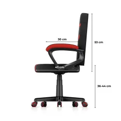 Fotel gamingowy dla dziecka Huzaro Ranger 1.0 Red Mesh