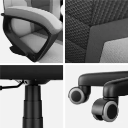 Fotel gamingowy dla dziecka Huzaro Ranger 1.0 Grey Mesh