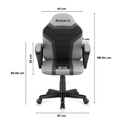 Fotel gamingowy dla dziecka Huzaro Ranger 1.0 Grey Mesh