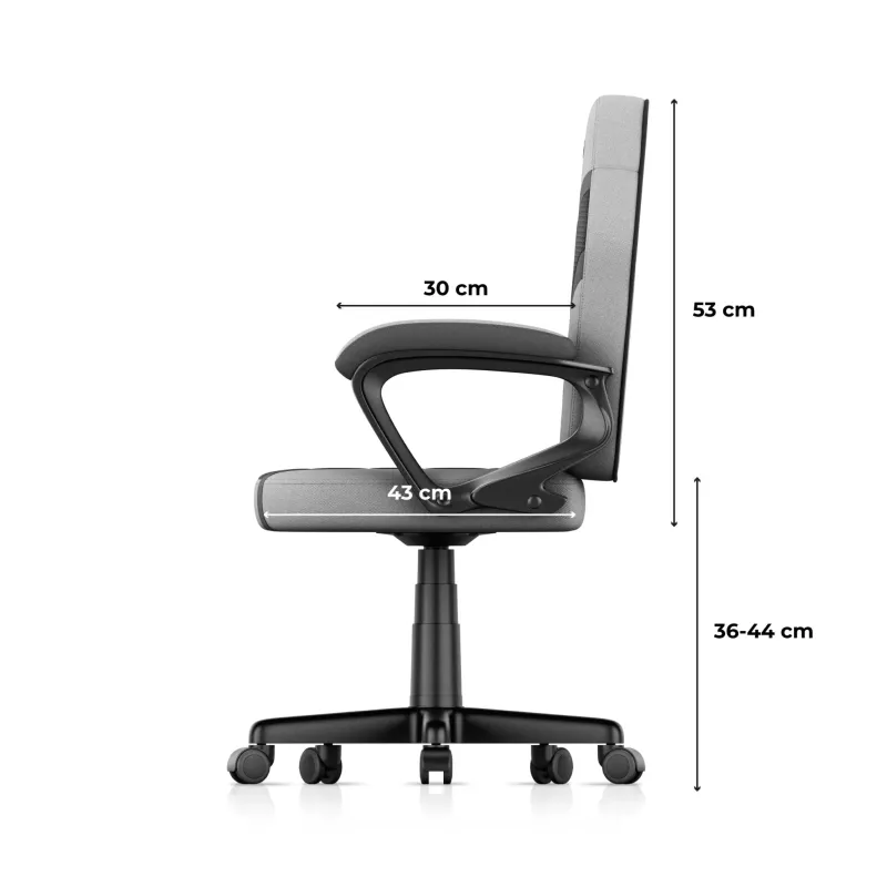 Fotel gamingowy dla dziecka Huzaro Ranger 1.0 Grey Mesh