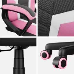 Fotel gamingowy dla dziecka Huzaro Ranger 1.0 Pink Mesh