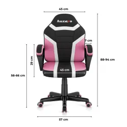 Fotel gamingowy dla dziecka Huzaro Ranger 1.0 Pink Mesh