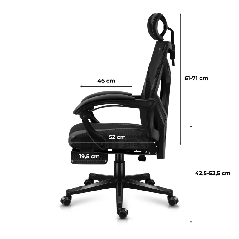 Fotel gamingowy Huzaro Combat 5.0 Black