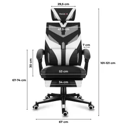 Fotel gamingowy Huzaro Combat 5.0 White