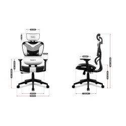 Fotel gamingowy Huzaro Combat 8.0 White