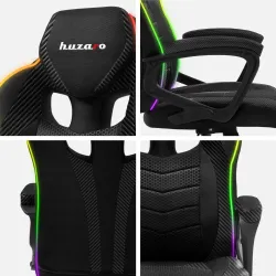 Fotel gamingowy Huzaro FORCE 2.5 RGB Carbon Mesh