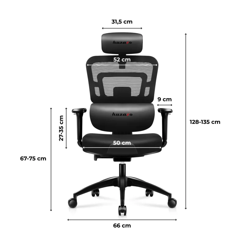 Fotel gamingowy Huzaro Combat 7.0 Black