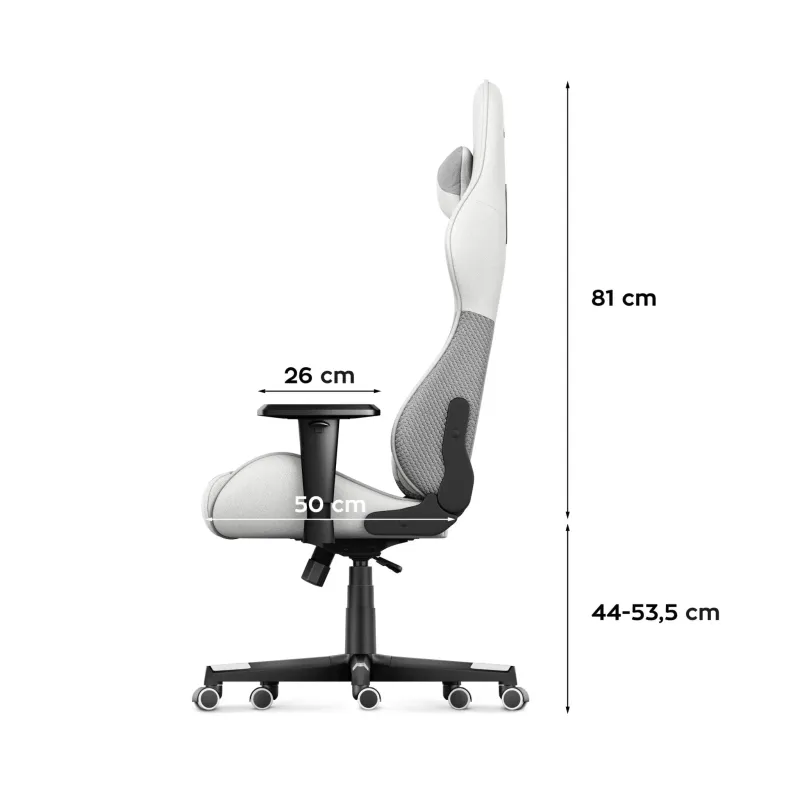 Fotel Gamingowy Huzaro Force 6.2 White Mesh