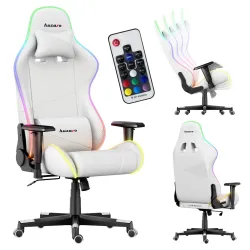 Fotel Gamingowy Huzaro Force 6.2 White RGB