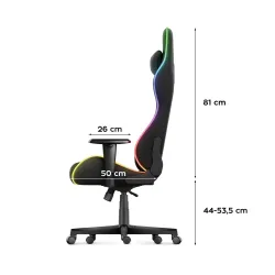 Fotel Gamingowy Huzaro Force 6.2 Mesh RGB