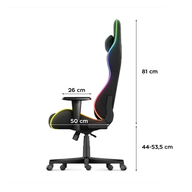 Fotel Gamingowy Huzaro Force 6.2 Mesh RGB