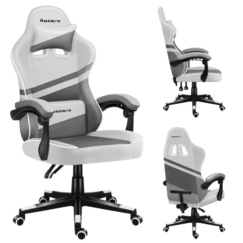 Fotel gamingowy Huzaro Force 4.4 White Mesh
