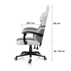 Fotel gamingowy Huzaro Force 4.4 White Mesh