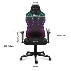 Fotel gamingowy Huzaro COMBAT 6.2 Black RGB