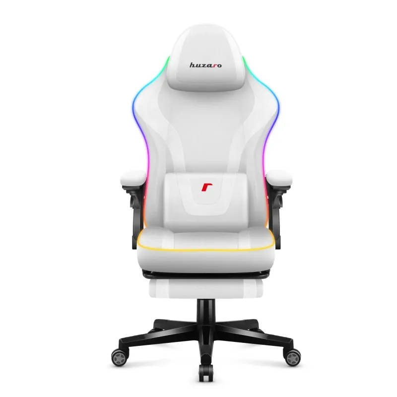 Fotel gamingowy Huzaro Force 4.6 RGB White Mesh