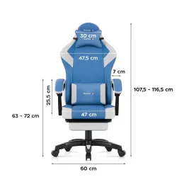 Fotel gamingowy Huzaro Force 3.7 Blue