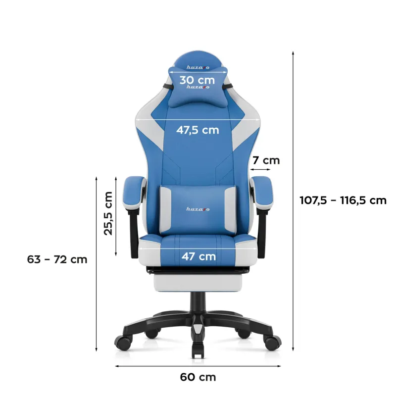 Fotel gamingowy Huzaro Force 3.7 Blue