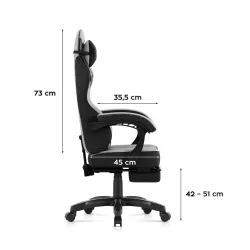 Fotel gamingowy Huzaro Force 3.7 Grey