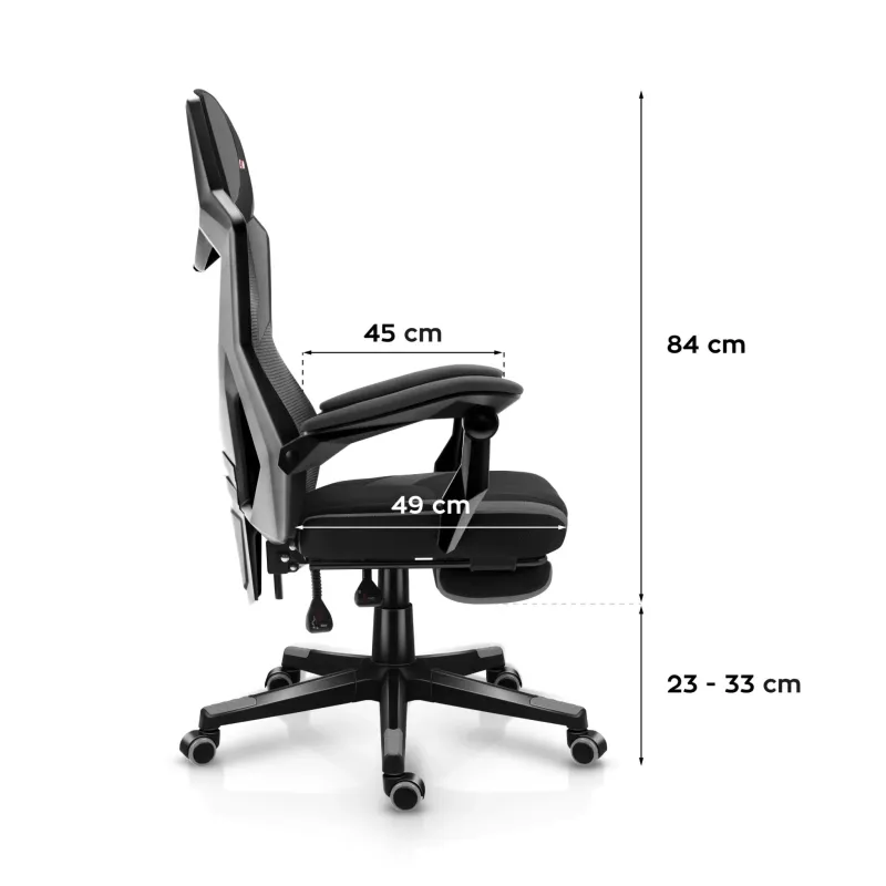 Fotel gamingowy Huzaro Combat 3.1 Grey