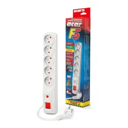 Listwa przeciwprzepięciowa Acar F5 5m biała
