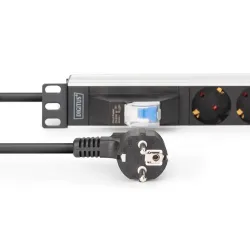 Listwa zasilająca DIGITUS PDU Rack 19" z wyłącznikiem nadprądowym Typ C 16A