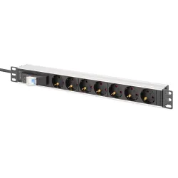 Listwa zasilająca DIGITUS PDU Rack 19" z wyłącznikiem nadprądowym Typ C 16A