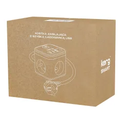 Kostka zasilająca KERG 3-gniazdowa + szybka ładowarka USB-A+USB-C 1,5m