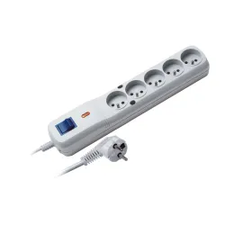 Listwa zasilająca Lestar LV-530W 5W 3m szara | PartsPC.pl