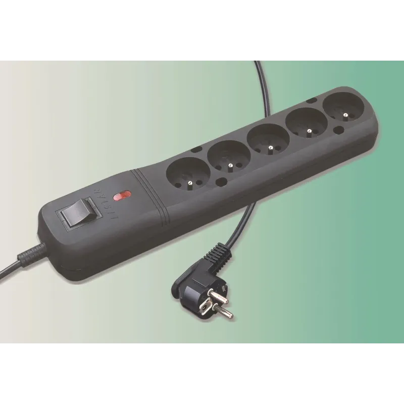 Listwa zasilająca Lestar LF-530WA 5+ 1,5m czarna